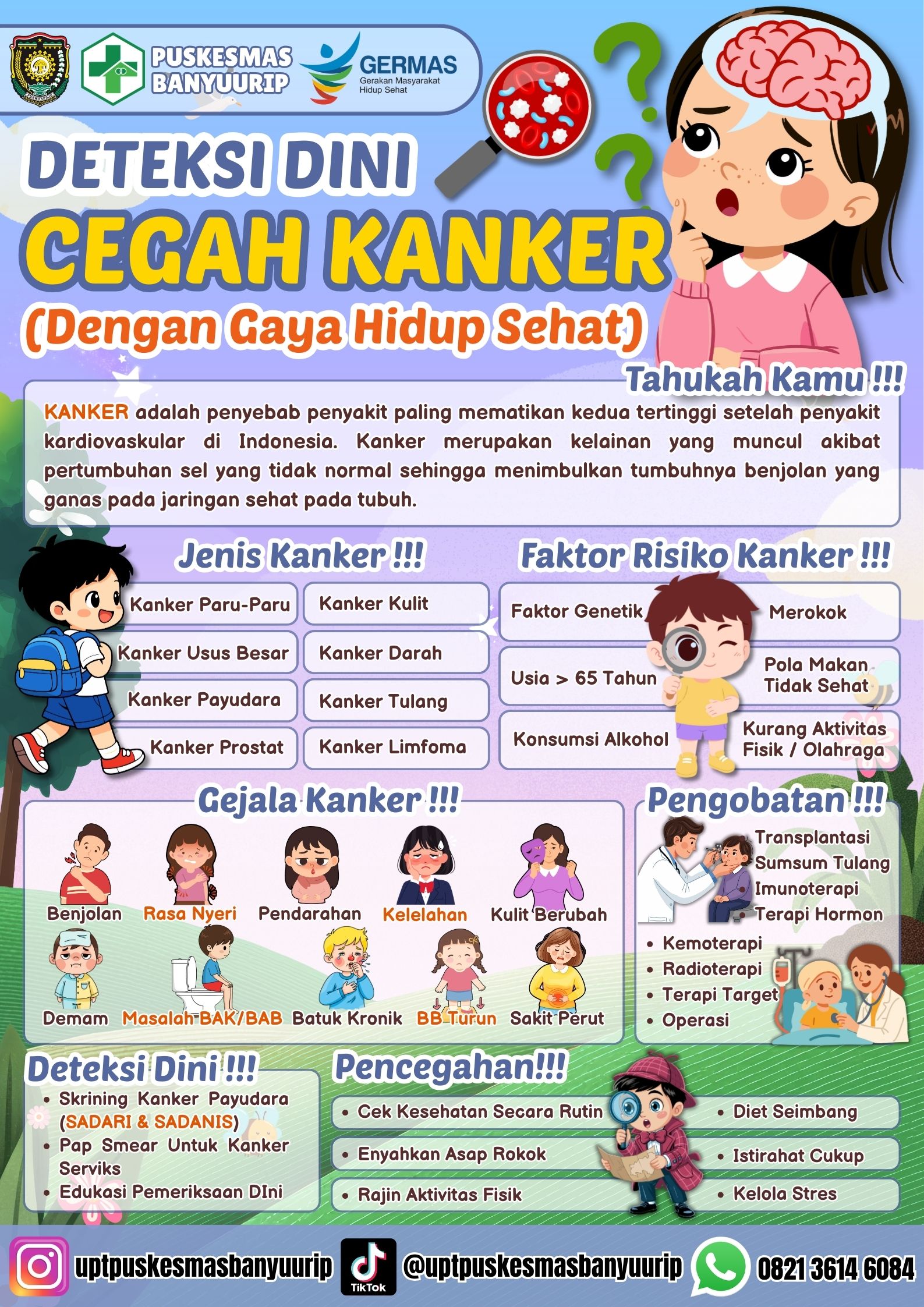 DETEKSI DINI CEGAH KANKER DENGAN GAYA HIDUP SEHAT